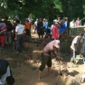 Pasca Longsor Di Talegong,  Camat Pimpin  Evakuasi Material Tanah Yang Tutupi Badan Jalan