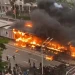 Aksi Massa Membakar Fasilitas Umum Di Kawasan Bundaran HI Jakarta