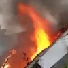 Sebuah Bengkel Terbakar, Akibat Botol Bensin Yang Terjatuh
