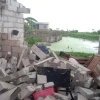 Puluhan Rumah di Blok Karang Pandan Desa Juntinyuat Kecamatan Juntinyuat Kabupaten Indramayu Dihempas Angin Puting Beliung