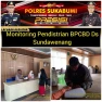 Polsek Parungkuda Polres Sukabumi Monitoring BPCBP di Desa Sundawenang