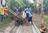 Pelaksanaan Rehab Cor Beton Desa Arahan Lor Indramayu Utamakan Pekerja Warga Setempat, Hasil Sangat Memuaskan   