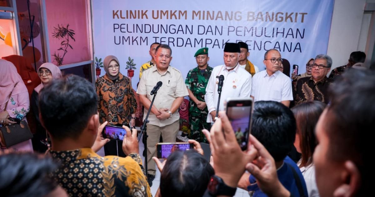Kementerian UMKM Resmikan Klinik UMKM Bangkit di Padang, Fokus Pulihkan Usaha Terdampak Banjir-Longsor