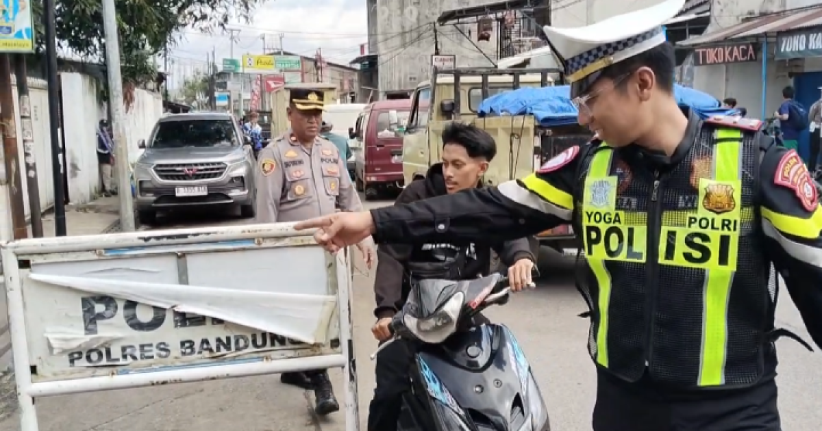 Penindakan Knalpot Yang tidak Sesuai Standar oleh Polsek Majalaya, Polresta Bandung, di Babakan Majalaya Sabtu 7/2/2026