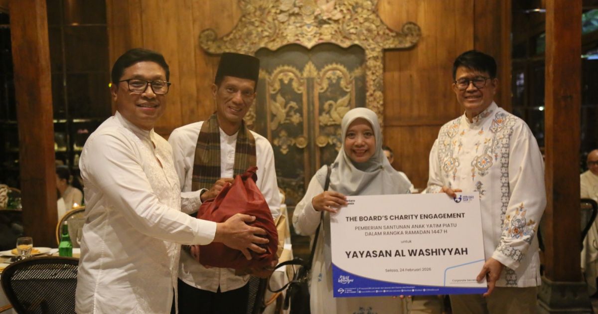 PT Asuransi BRI Life menggelar kegiatan berbagi berkah Ramadan bersama anak yatim dan dhuafa di Jakarta, Selasa (24/2/2026).Poto pribadi.