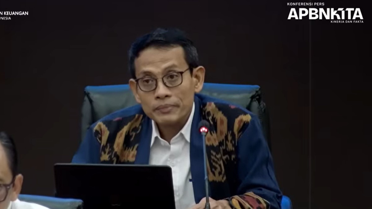 Foto: President Director of LPDP, Sudarto saat konferensi pers APBN KITA di Kantor Kementerian Keuangan, Jakarta, Senin (23/2/2026). (YouTube/Kemenkeu)