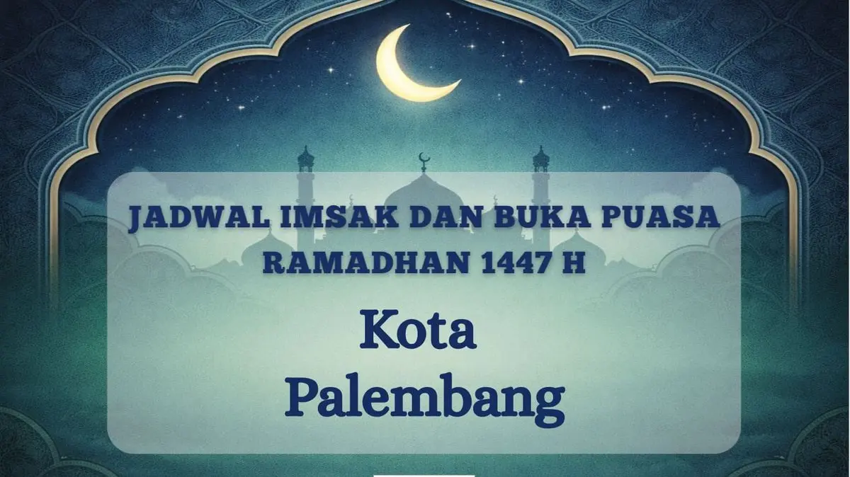 Jadwal imsak dan buka puasa Palembang(Kompas.com)