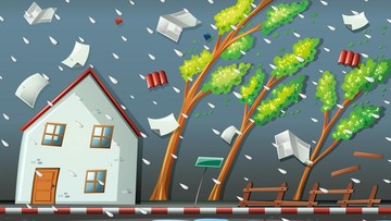 Ilustrasi angin kencang (Foto: brgx/Freepik)