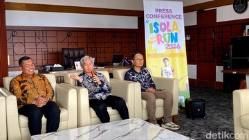 Konferensi Pers ISOLA Fun Run 2026 yang dieselnggarakan IKA UPI (Foto: Wisma Putra/detikJabar)