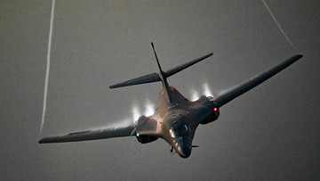 Pesawat pengebom B-1B Lancer milik AS (dok. U.S. Air Force/Senior Airman Jerreht Harris via AP)