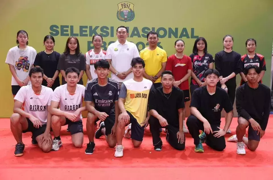 Para pemenang Seleknas PBSI 2026 berpose bersama. (Beritasatu.com/Humas PP PBSI)