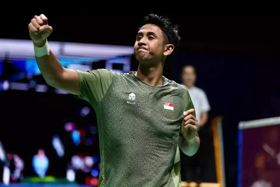 Tunggal putra Indonesia Alwi Farhan. (PBSI/PBSI)