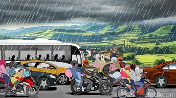 Ilustrasi mudik (Foto: Edi Wahyono/detikcom)