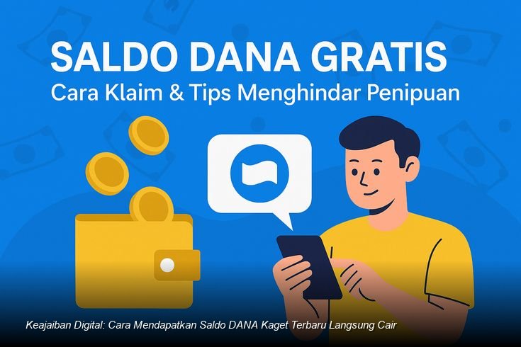 Tampilan layar ponsel yang menampilkan notifikasi berhasil klaim saldo DANA Kaget.