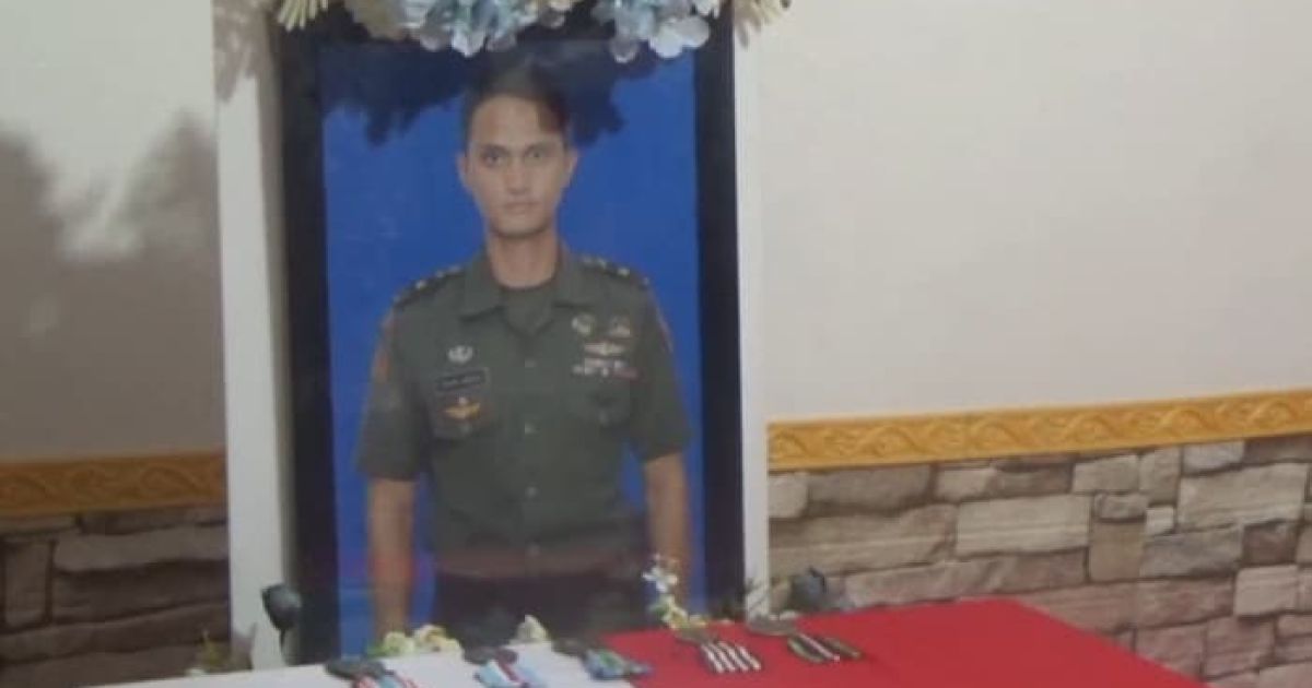 Foto semasa hidup:Mayor Infanteri Anumerta Zulmi Aditya Iskandar.