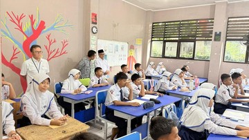 TKA di SMPN 2 Curug Tangerang, Ditinjau Langsung Mendikdasmen pada Senin (6/4/2026). Foto: Cicin Yulianti/detikcom