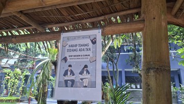 TKA di SMPN 2 Curug Tangerang, Ditinjau Langsung Mendikdasmen pada Senin (6/4/2026). Foto: Cicin Yulianti/detikcom