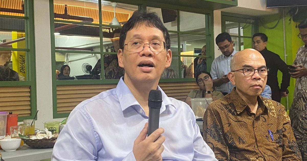Menteri Keuangan (Menkeu) Purbaya Yudhi Sadewa ditemui di Kementerian Keuangan pada Selasa (7/4/2026). (Foto KOMPAS.com/Debrinata Rizky)