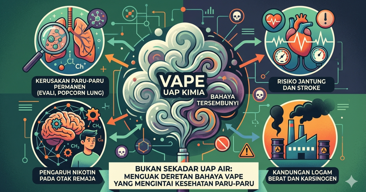 Menguak Deretan Bahaya Vape yang Mengintai Kesehatan Paru-Paru