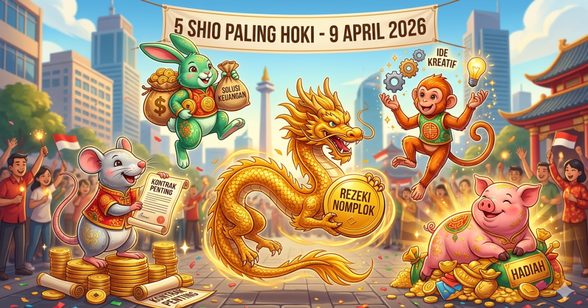 5 Shio Paling Hoki Kamis, 9 April 2026