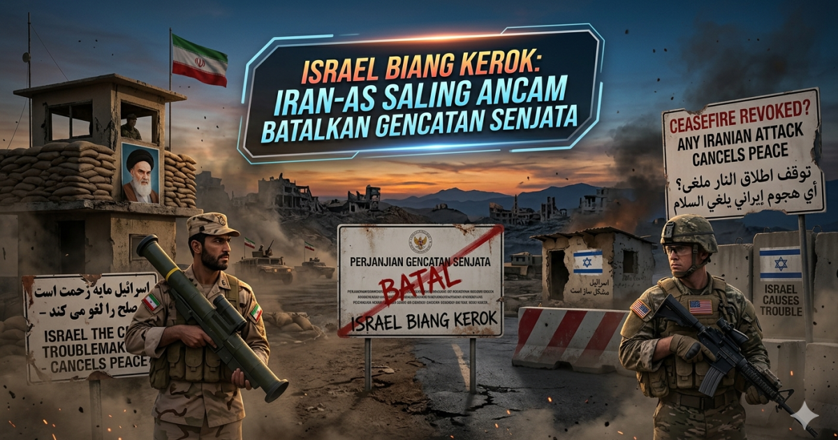 Iran-AS Saling Ancam Batalkan Gencatan Senjata yang Baru Berumur Jagung