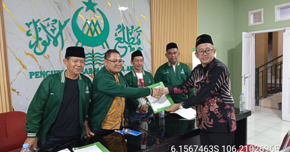 Ketua Umum Generasi Muda Mathla’ul Anwar, H. Ahmad Nawawi, S.Si., M.M., M.Si., resmi maju sebagai calon Ketua Umum Pengurus Besar Mathla’ul Anwar (PBMA) periode 2026–2031.Foto Narsum.