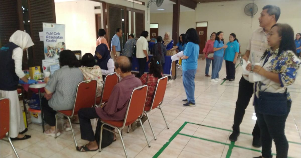 Aktivitas Screening Kesehatan.Foto( Narsum).