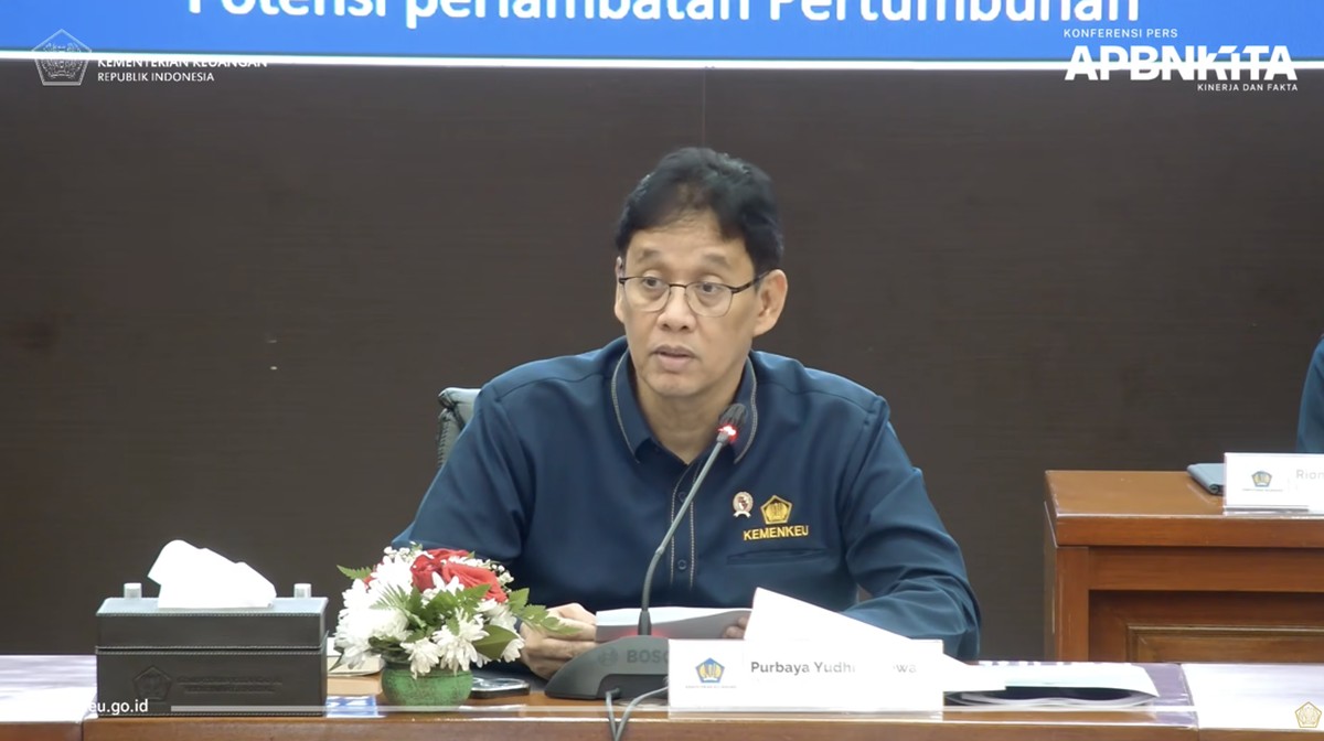 Foto: Menteri Keuangan (Menkeu), Purbaya Yudhi Sadewa saat menyampaikan pemaparan dalam konferensi pers APBN KiTa Edisi Maret 2026 di kantor pusat Kementerian Keuangan, Jakarta Pusat, Rabu (11/3/2026). (Tangkapan Layar Youtube/Kementerian Keuangan RI)