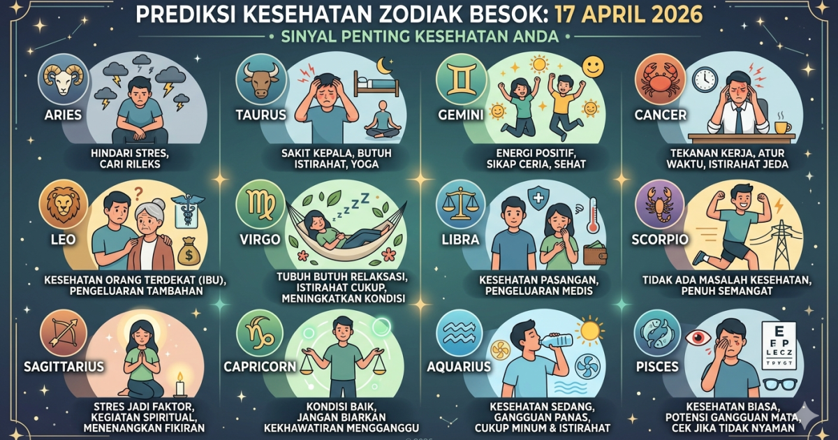 Analisis Keseimbangan Fisik dan Mental: Tinjauan Mendalam Proyeksi Kesehatan Zodiak 17 April 2026