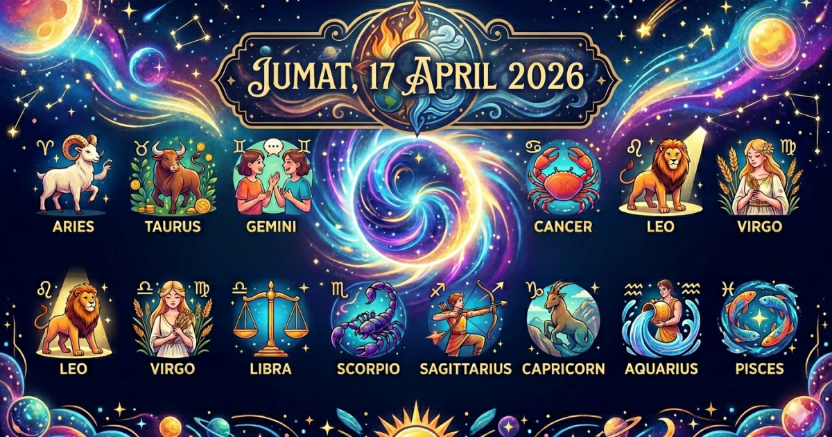 Ilustrasi ramalan zodiak paling beruntung hari ini, cinta karier keuangan (Foto: Gemini/Dayfri)