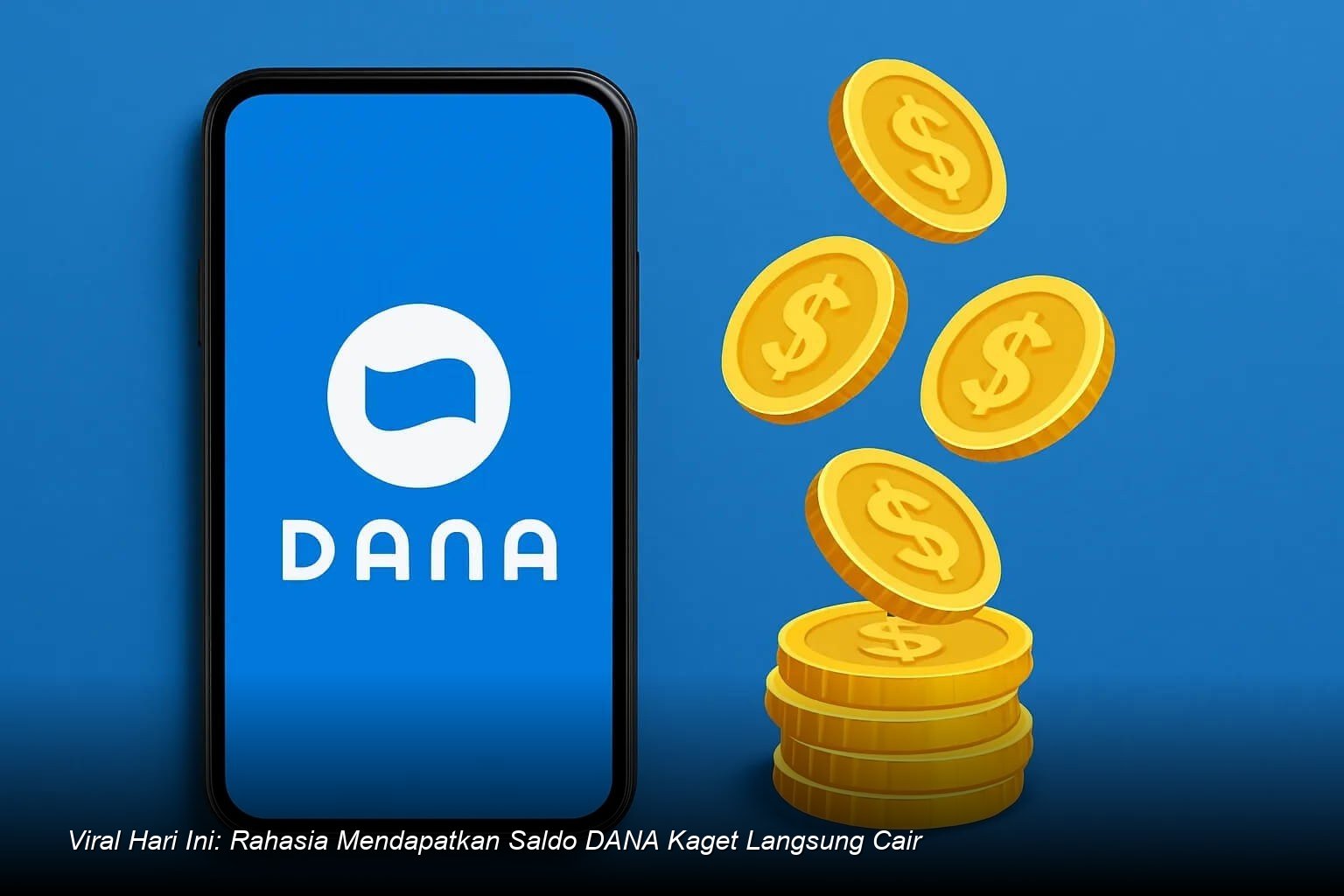 Tampilan notifikasi ponsel yang menunjukkan klaim berhasil pada tautan DANA Kaget.