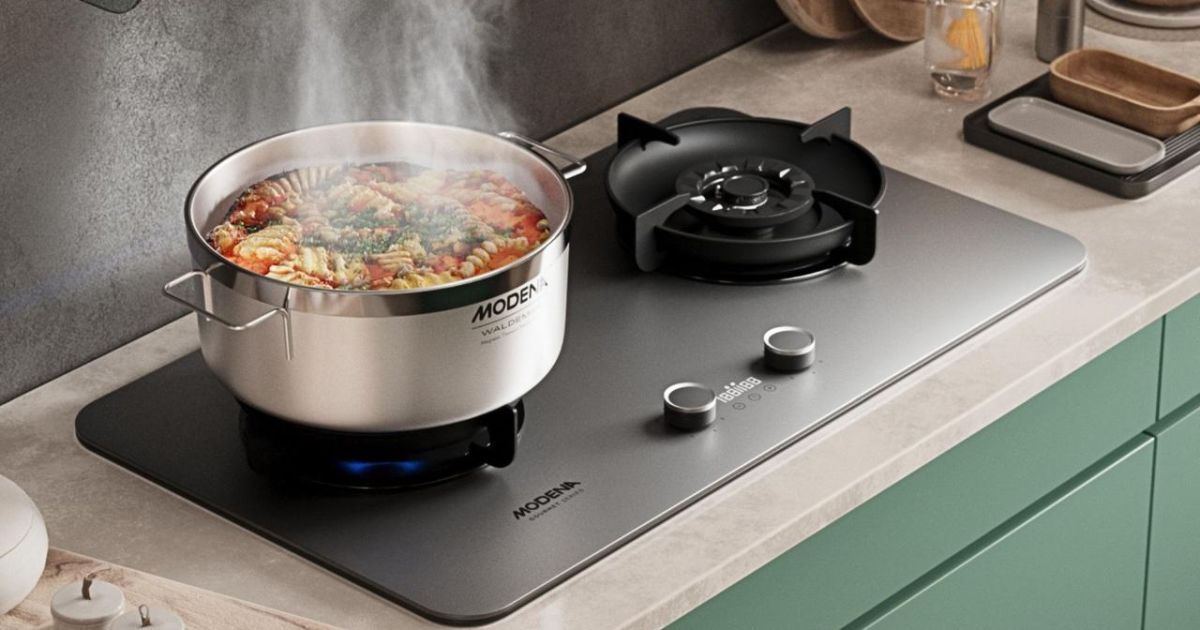 Modena meluncurkan lini Velvet Series dengan fitur 9 Step Flame Control dan sinkronisasi cooker hood. [Foto: ist]