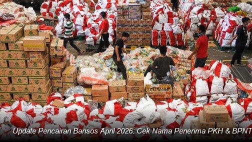 INFO RESMI KEMENSOS - Tampilan layar ponsel menunjukkan proses verifikasi data penerima bantuan sosial pada laman resmi cekbansos Kemensos.