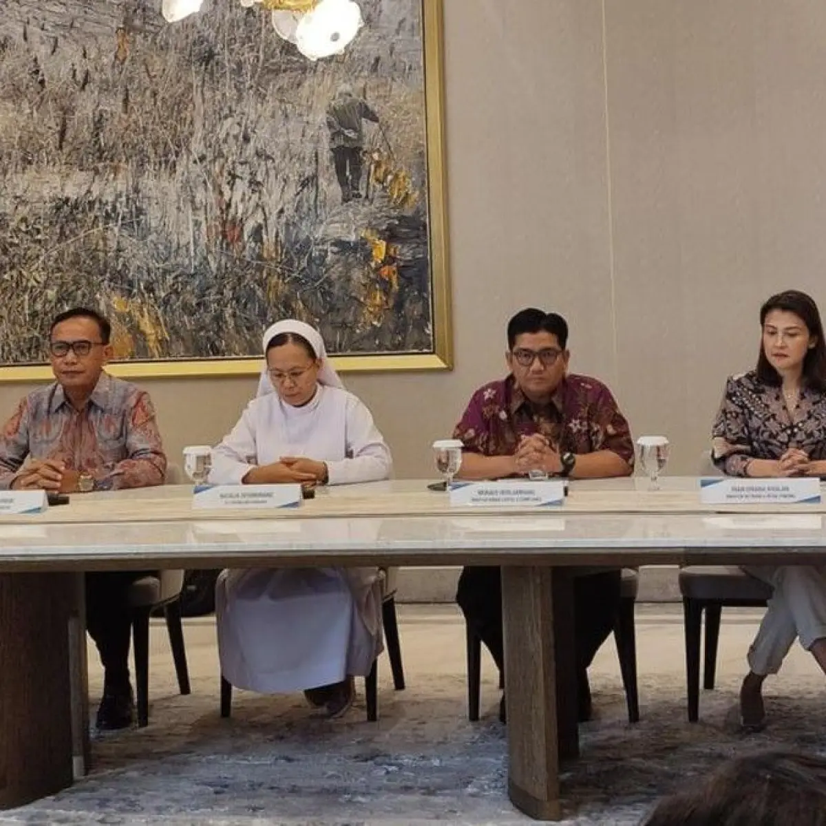 PT Bank Negara Indonesia (Persero) Tbk atau BNI telah menyelesaikan pengembalian dana kepada nasabah CU Paroki Aek Nabara, Rantauprapat, Sumatera Utara. Foto: Heri Purnomo/detikcom