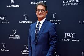 Mantan pelatih asal Italia, Fabio Capello, saat menghadiri seremoni Laureus World Sports Awards di Paris pada 8 Mei 2023.(AFP/JULIEN DE ROSA)