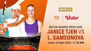 Duel Penentu Peringkat WTA: Janice Tjen Hadapi Ujian Berat Kontra Unggulan Rusia di Madrid Open 2026