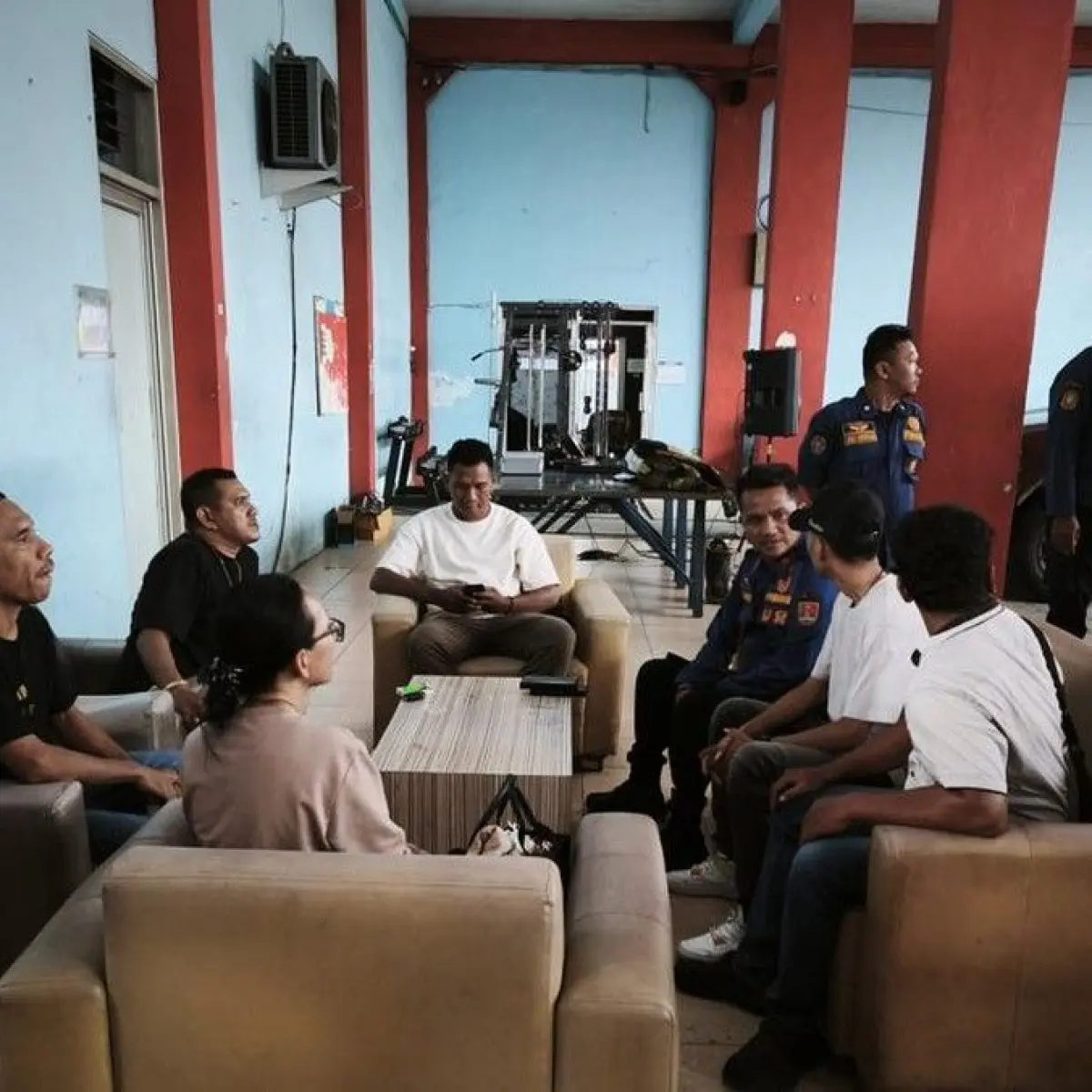 DC pembuat laporan palsu datang ke Mako Damkar Kota Semarang, Kecamatan Semarang Barat, Kota Semarang, Sabtu (25/4/2026). Foto: Muhammad Iqbal Al Fardi/detikJogja.