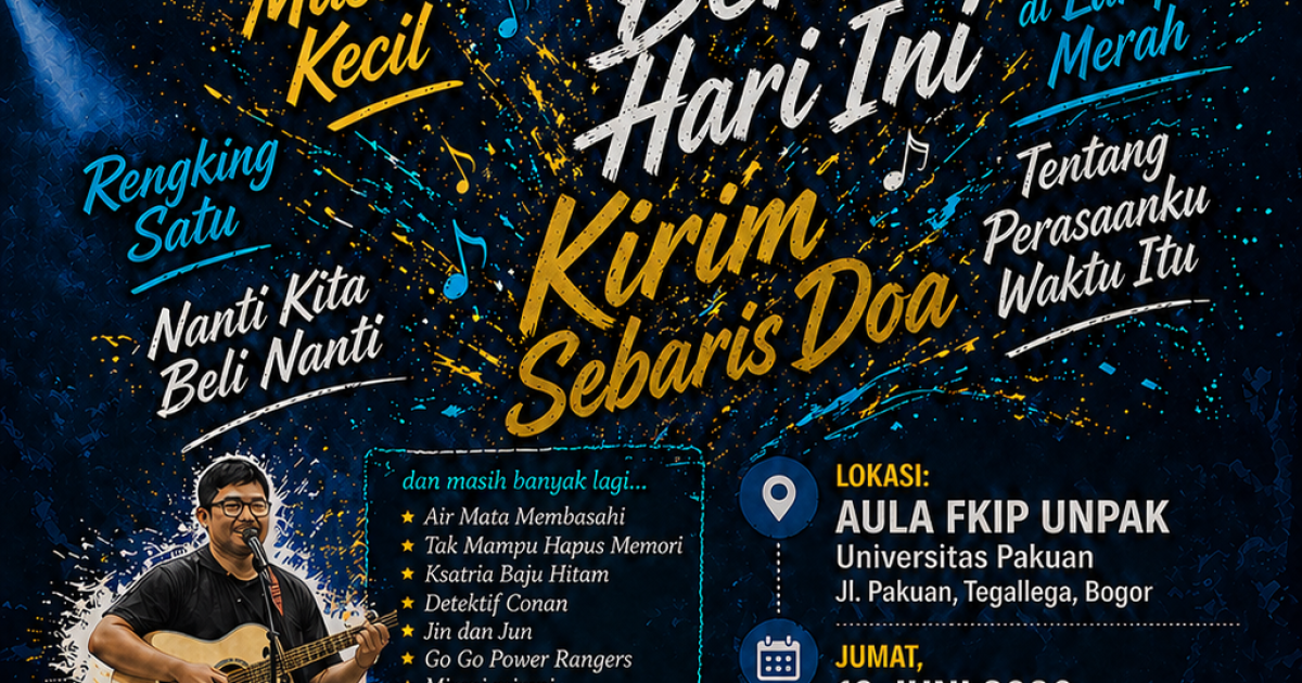 Satu panggung. Satu ruang intim. Banyak cerita yang akan hidup dalam nada. ✨