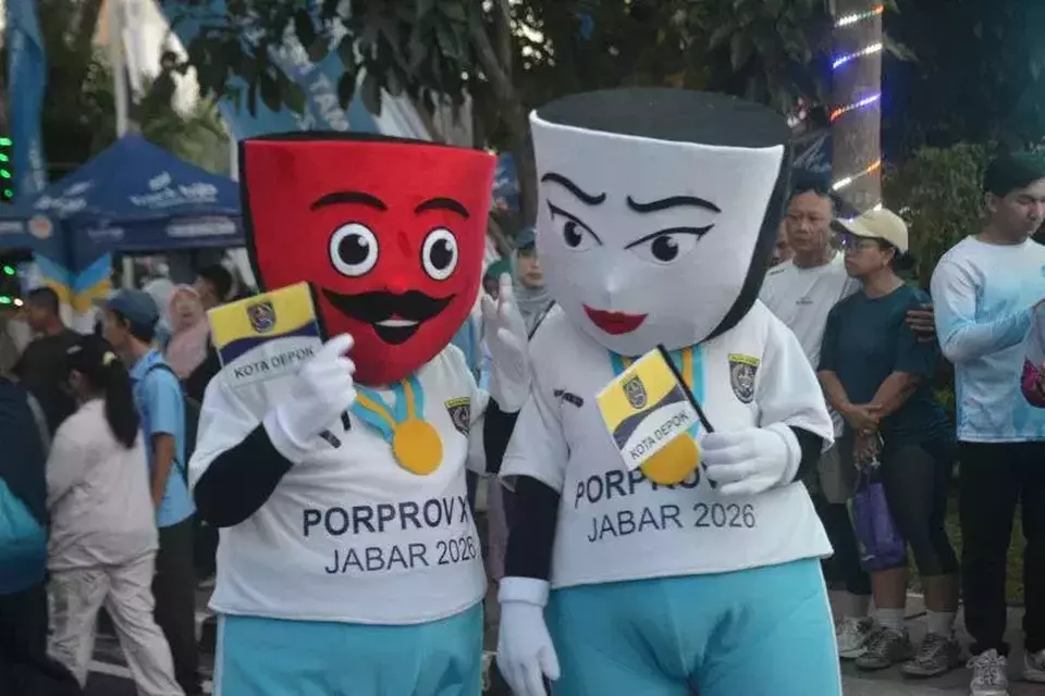 Maskot Porprov Jawa Barat 2026.  (Antara/KONI Depok)