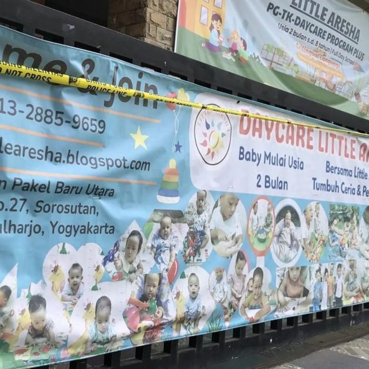Penampakan daycare Little Aresha Jogja, Senin (27/4/2026). Foto: Adji G Rinepta/detikJogja