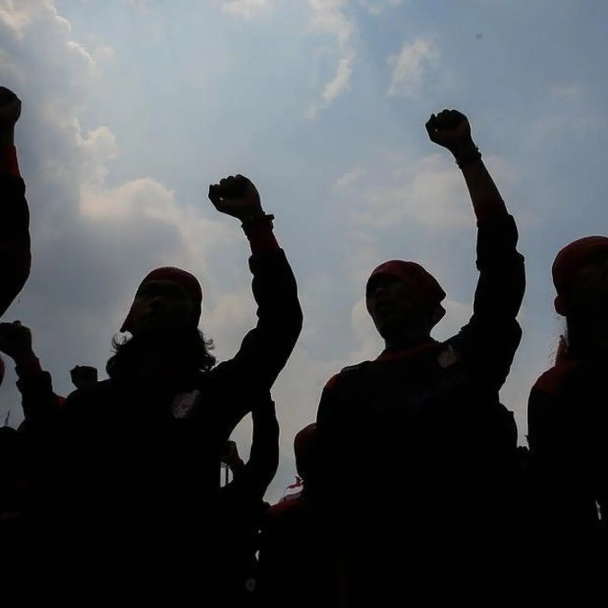 Foto: Ilustrasi Hari Buruh. (Gilang Faturahman/detikfoto)