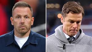 Image caption, Craig Bellamy (left) coached at Burnley under previous boss Vincent Kompany, who Scott Parker (right) replaced