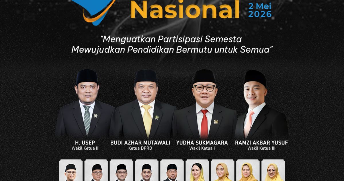 Hardiknas 2026, DPRD Sukabumi Tegaskan Komitmen Pendidikan Inklusif dan Berkelanjutan.