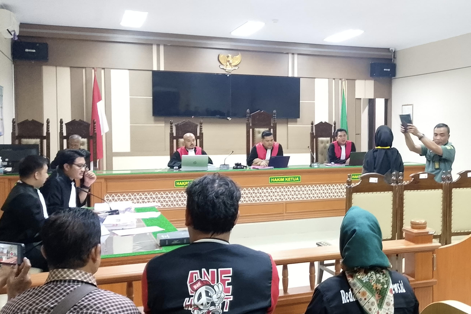 Suasana persidangan pembunuhan sadis di Indramayu (Beritasatu.com/Andrian Supendi)