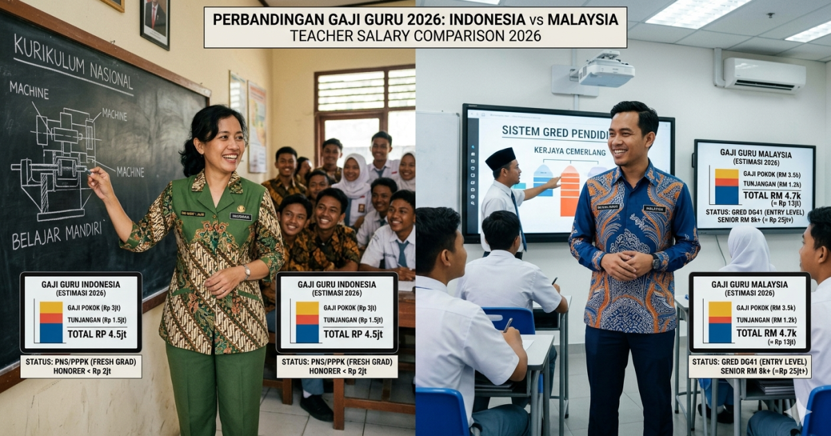Membedah Gaji Guru di Indonesia vs Malaysia