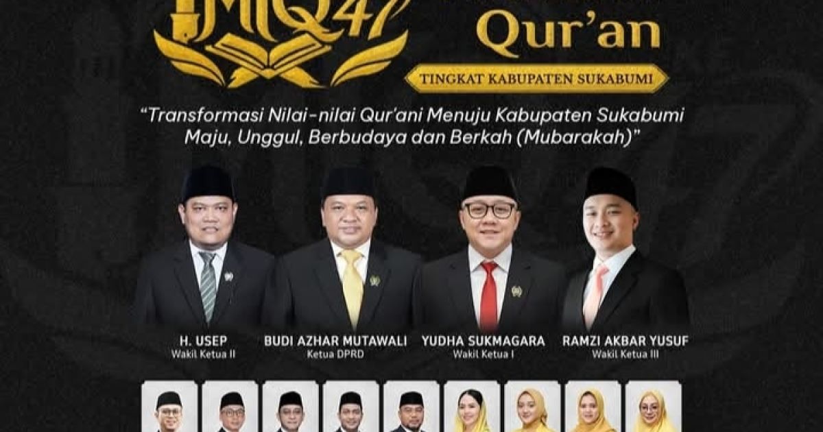 DPRD Kabupaten Sukabumi Sampaikan Ucapan Selamat atas Penyelenggaraan MTQ ke-XLVII Tahun 2026