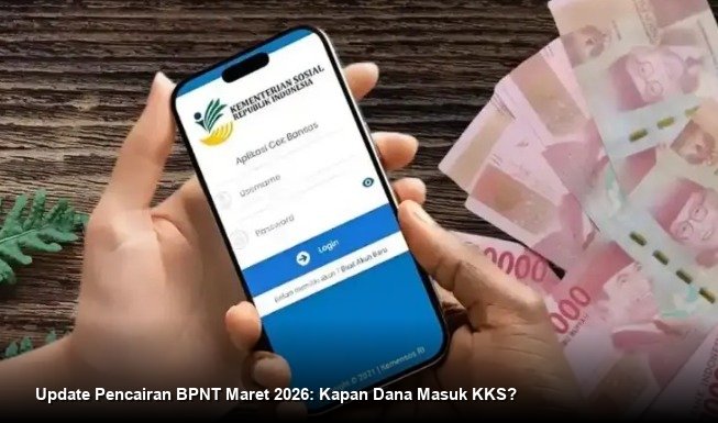 INFO RESMI KEMENSOS - Tampilan layar ponsel menunjukkan proses verifikasi data penerima bansos pada laman resmi cekbansos Kemensos.