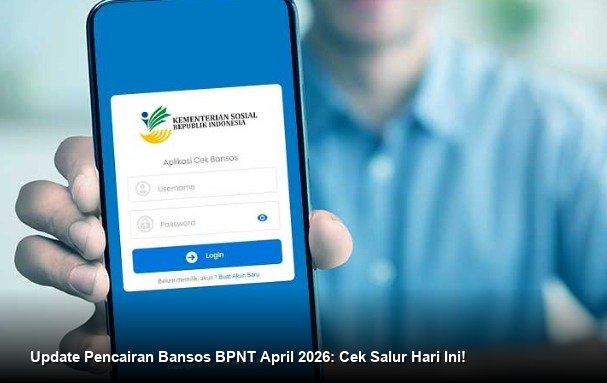 INFO RESMI KEMENSOS - Tampilan layar HP menunjukkan hasil pengecekan data penerima bansos pada situs resmi Kemensos.