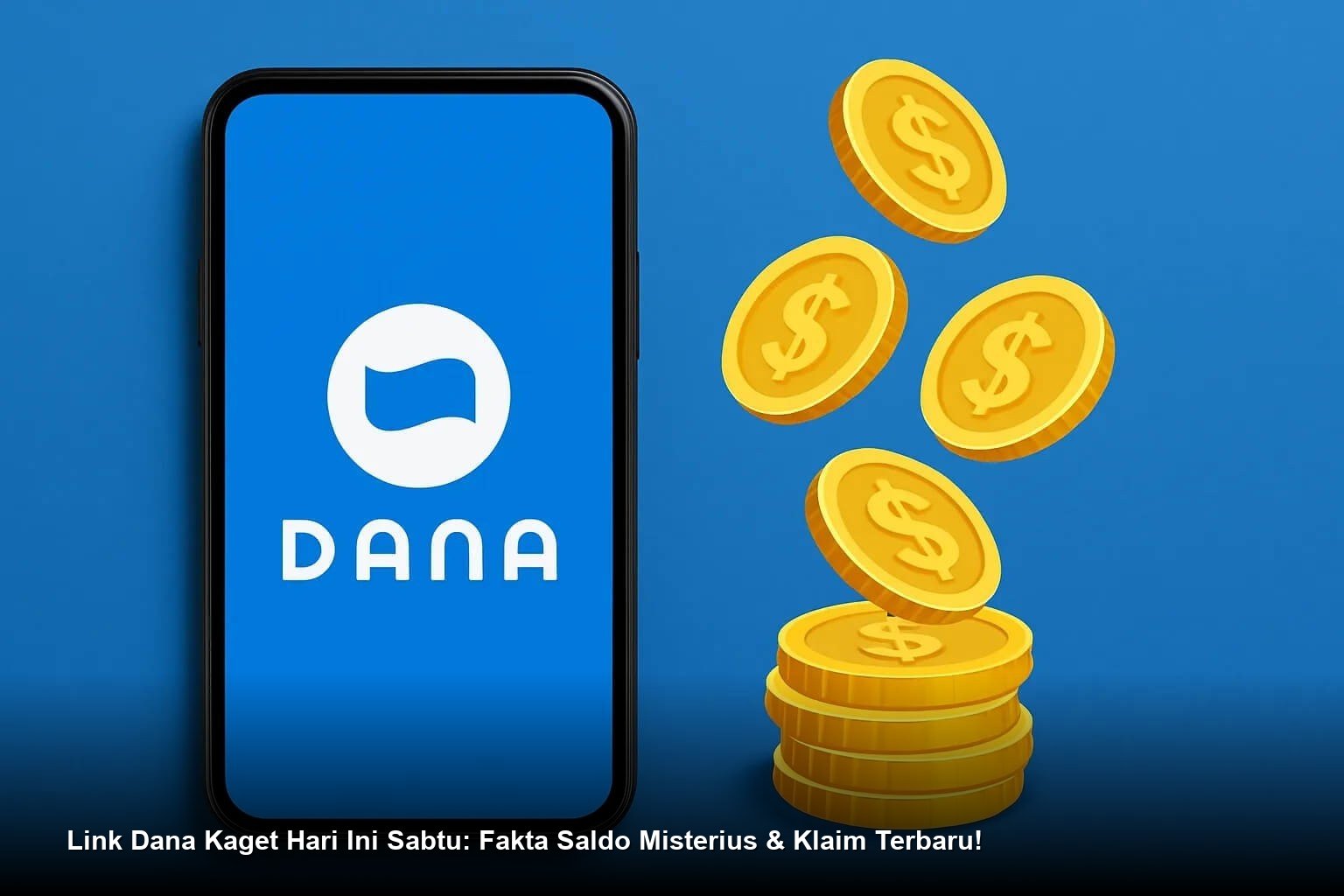 Tangan terlihat cepat mengetuk layar smartphone yang menampilkan notifikasi amplop digital merah fitur DANA Kaget.