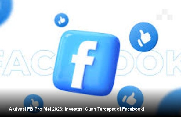 Ilustrasi tampilan Facebook Professional Mode di smartphone menunjukkan notifikasi sukses pendaftaran In-Stream Ads dan grafik pertumbuhan followers yang positif.